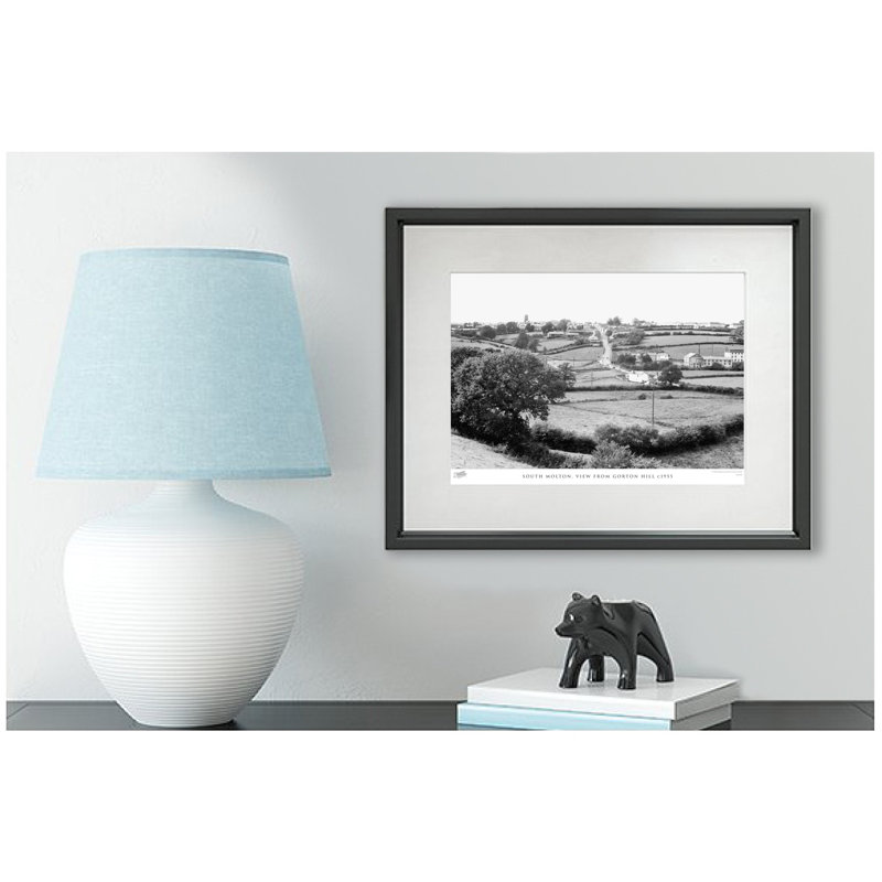 South Molton, View From Gorton Hill C1955 by Francis Frith - Single Picture Frame Print, 60cm H x 80cm W x 2.3cm D