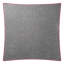 Housse de coussin de Noël à motif de flocons de neige gris 18 x 18 pouces