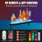 LED Liquor Bottle Display Shelf, Bottle Display Shelf Bar Shelves with Remote & App Control, 16 Colours, 4 Music Modes