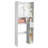 White Toilet Cabinet Rack