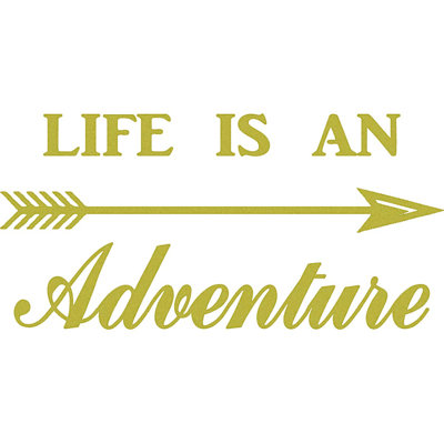 Décalcomanie murale « life is a adventurer adventurer »