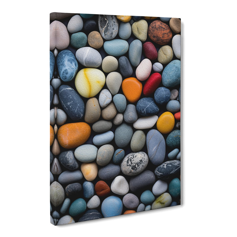 Pebbles Impressionism - Wrapped Canvas, 76cm H x 50cm W x 3cm D