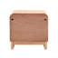 Table de chevet minimaliste en bois courbé avec rangement ouvert Maharis-1206105371