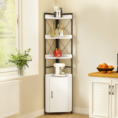 179 cm H x 34 cm W Corner Bookcase