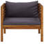 Chaise de patio avec coussins Sumika-679054706