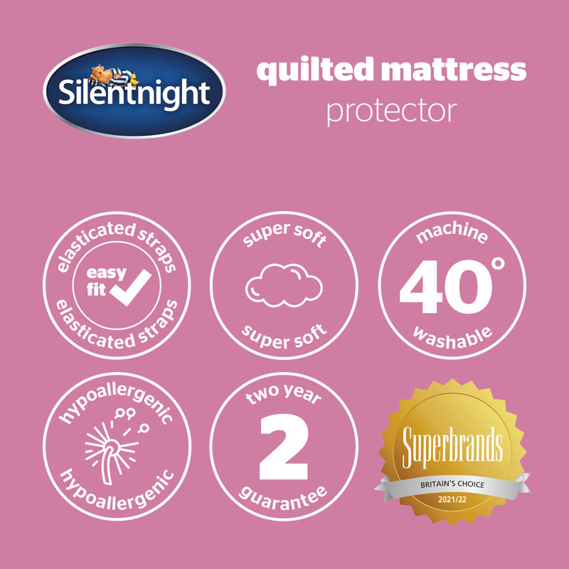 Quilted Mattress Protector, Double (4'6)