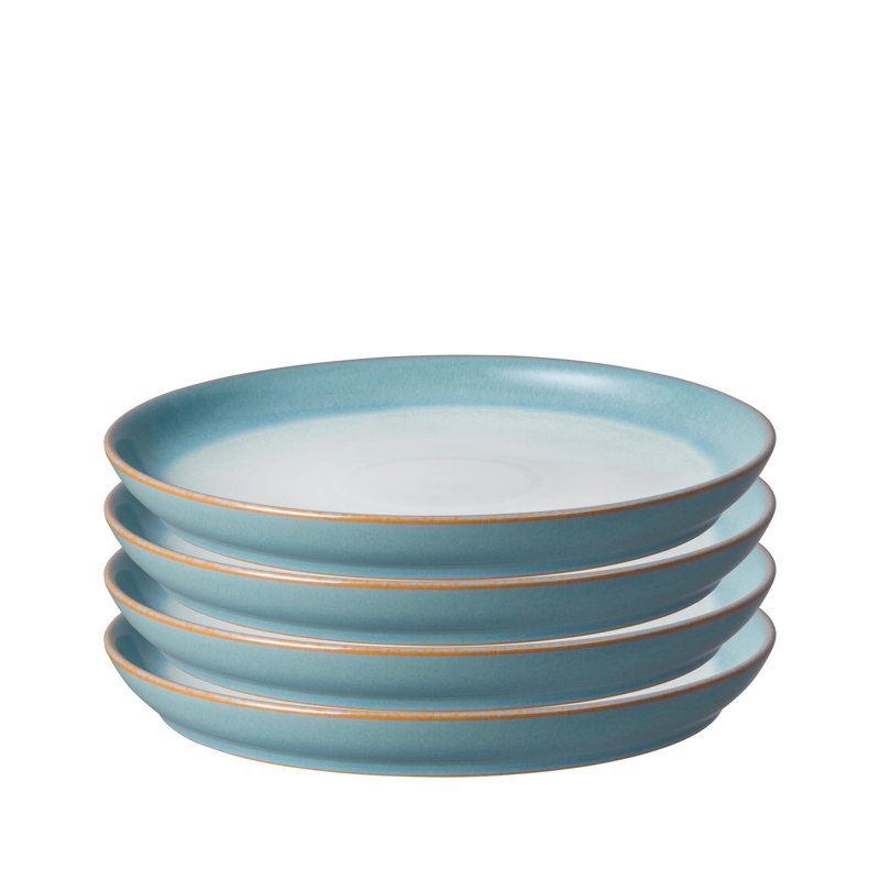 Denby Azure Haze Coupe Dinner Plates