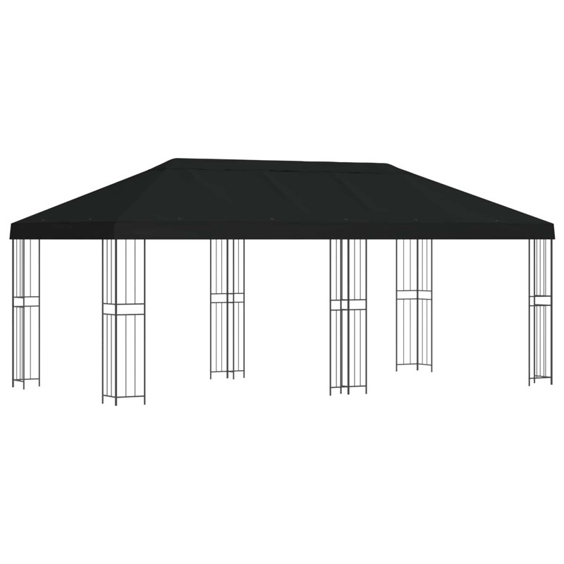 Vidaxl Gazebo Polyester And Steel, Black