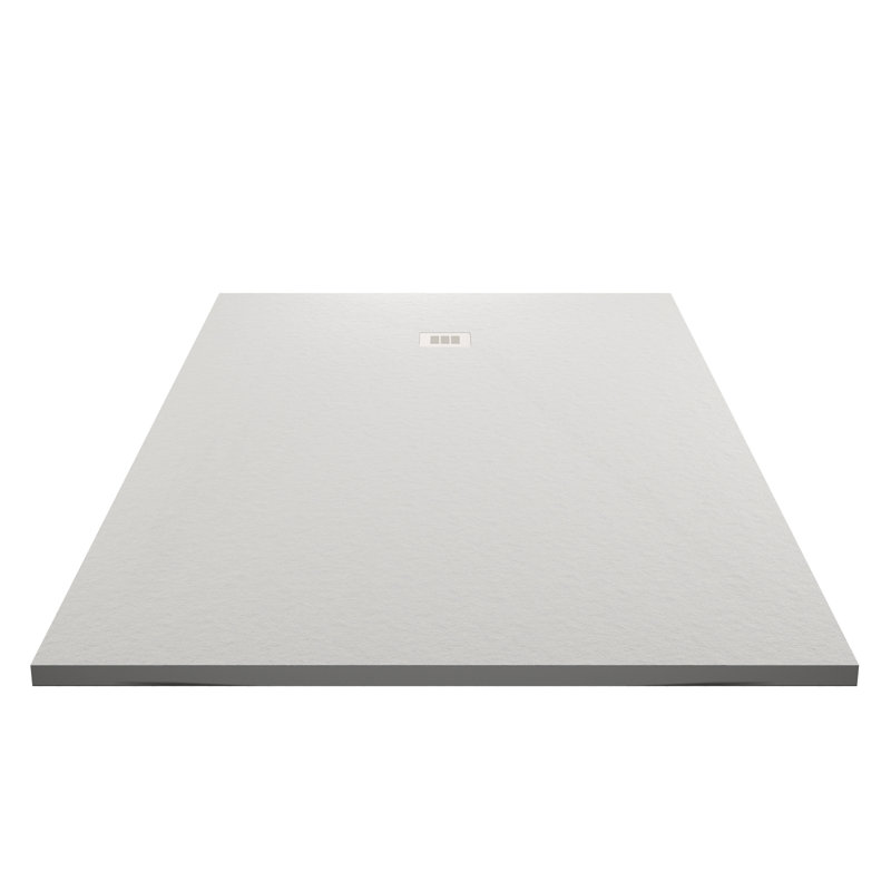 Base de douche Curbless Rex Ardoise 60 po x 34 po, Blanc