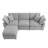 Down Filled Upholstery Convertible Sectional Sofa, L Shaped Couch With Reversible Chaise
