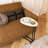 Modern End Table With Surface - Lightweight And Side In White 5 Easy Assembly
