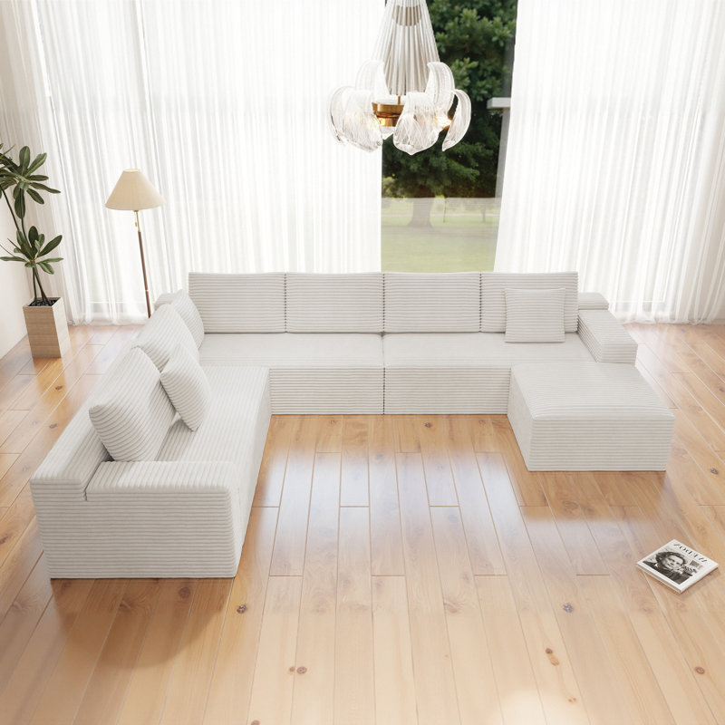 Canapé modulaire modulaire 4 pièces Roomfitter, H 25,6 po x l 137,8 po x P 104,3 po