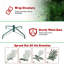 Arbre de Noël au crayon vert 7 pi - Arbre en PVC mince avec 469 pointes, conception compacte, support en métal stable, parfait pour les petits espaces et les coins
