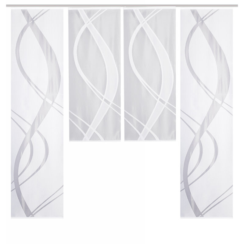 Mccourt Semi Sheer Curtain Panel Pair, Width 57 x Drop 225 cm