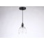 Ensemble de 3 mini-luminaires suspendus 70 po noir mat avec abat-jour en verre transparent 1 lumière
