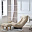 Fauteuil inclinable pour lire sur le balcon - réglable avec 3 dossiers et 14 appuis-tête, siège à ressorts intégré, dossier ergonomique confortable de style japonais à dossier simple, 360 degrés