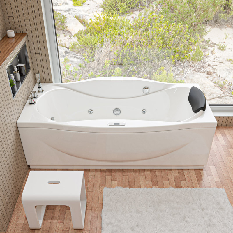71'' x 32'' Bathtub with Faucet, Left