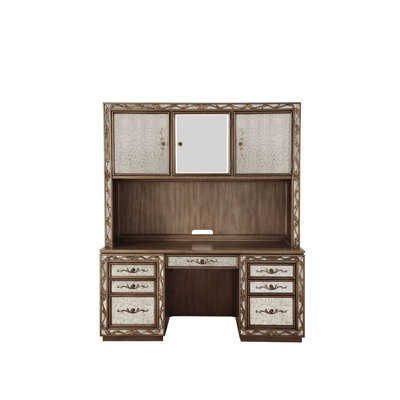 Bureau d'ordinateur avec huche Airica