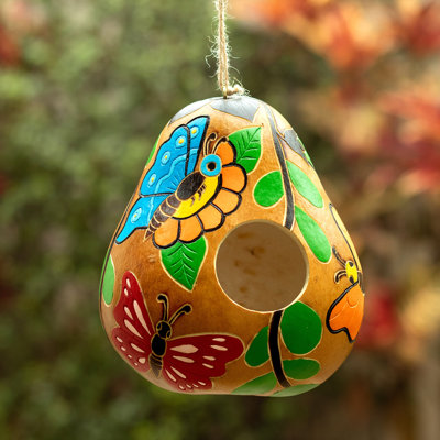 16'' H x 13'' W x 5'' D Hanging Water Resistant Birdhouse
