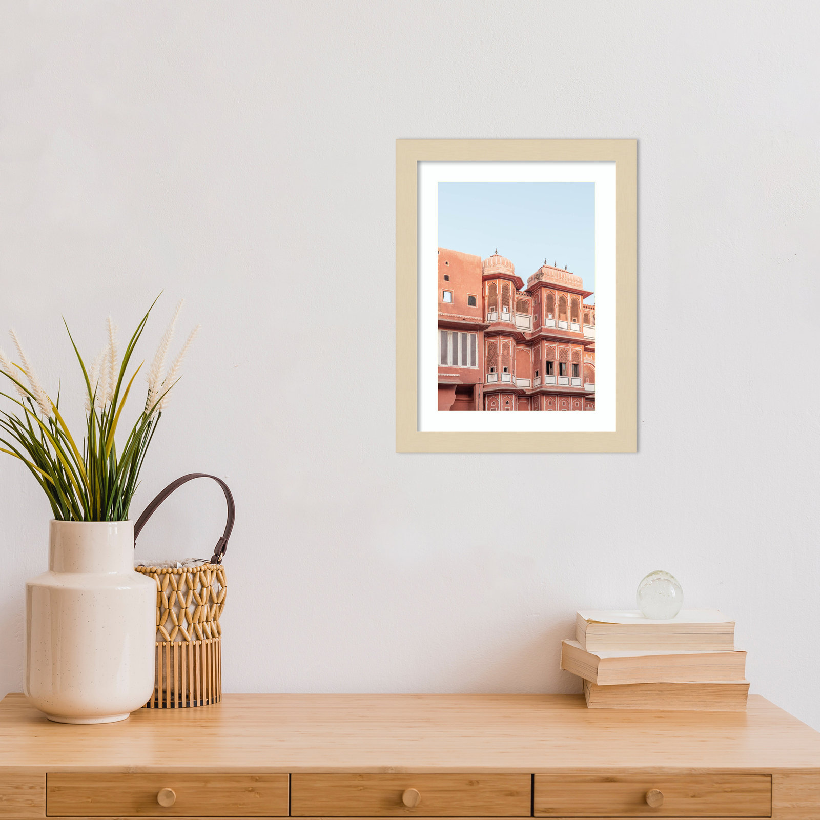 Daisey "Pink Palace" Print, Brown, 13" H x 10" W