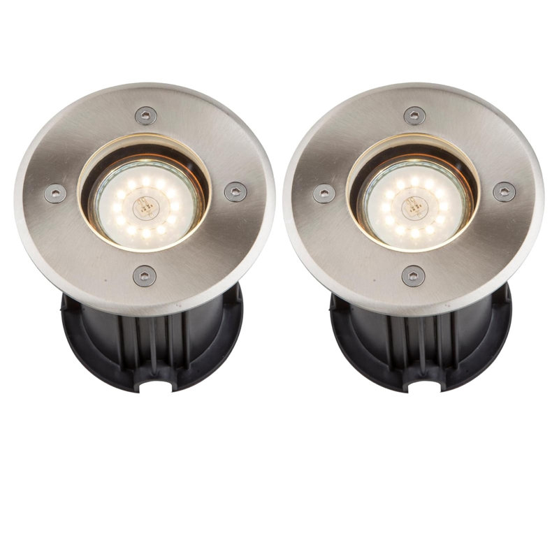 Cohocton Brushed Stainless Steel Metal Pathway Light
