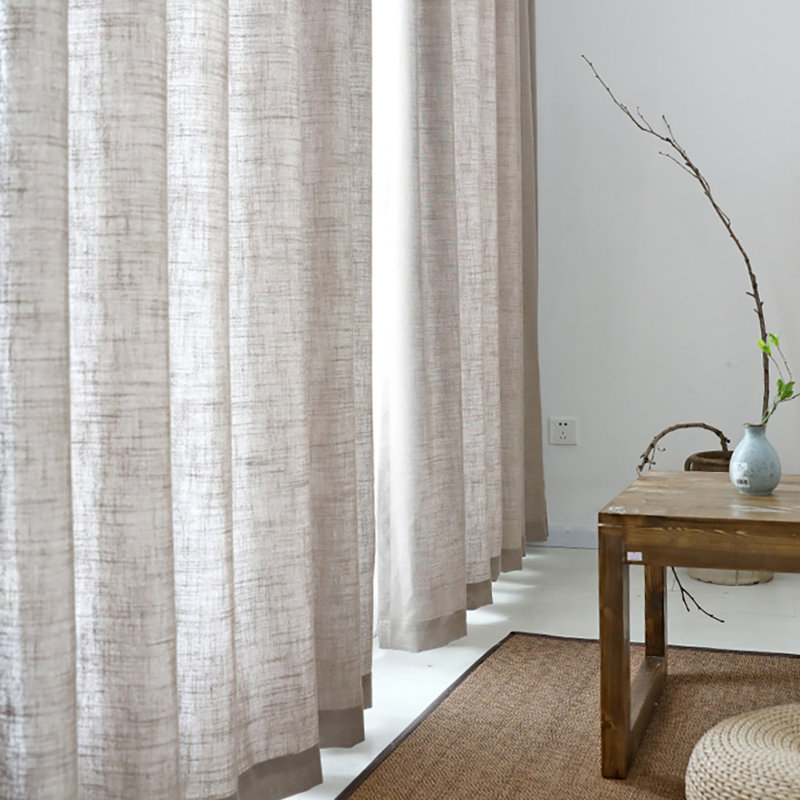 Panneau de rideau simple à œillets Naryan, Beige