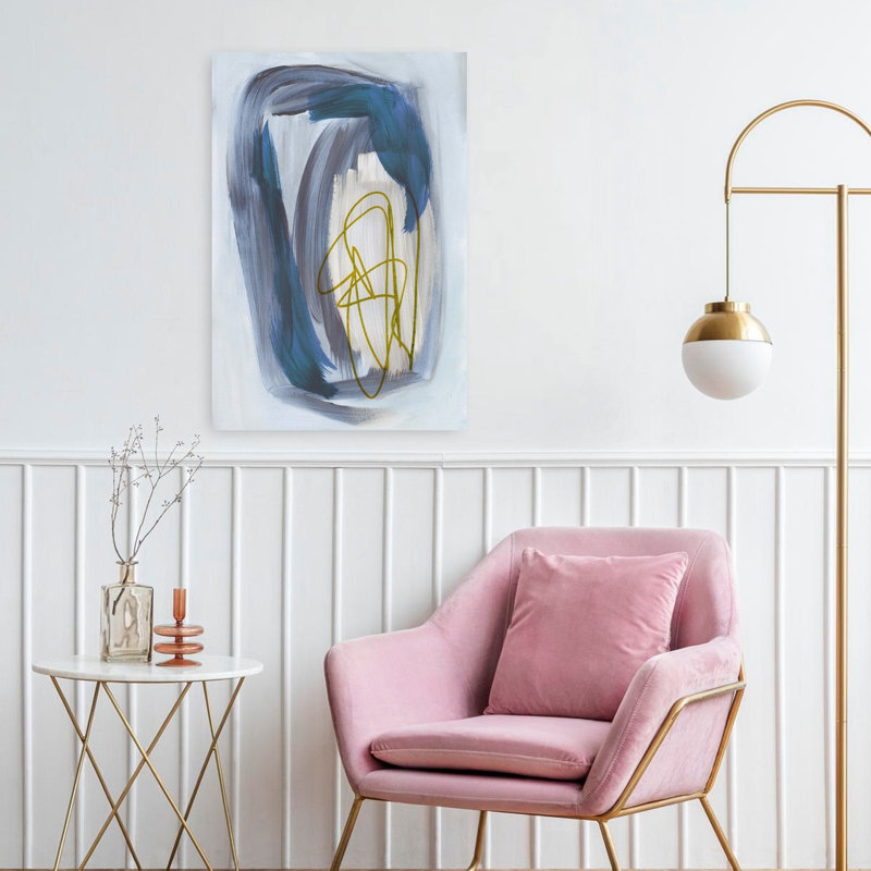 Art contemporain contemporain abstrait, H 24 po x l 16 po