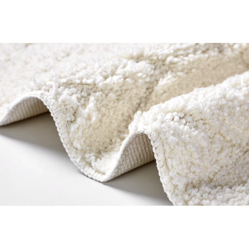 Dillwyn Non-Slip Bath Rug, Cream