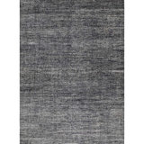 Hand-Knotted Geometric Area Rug in Charcoal
