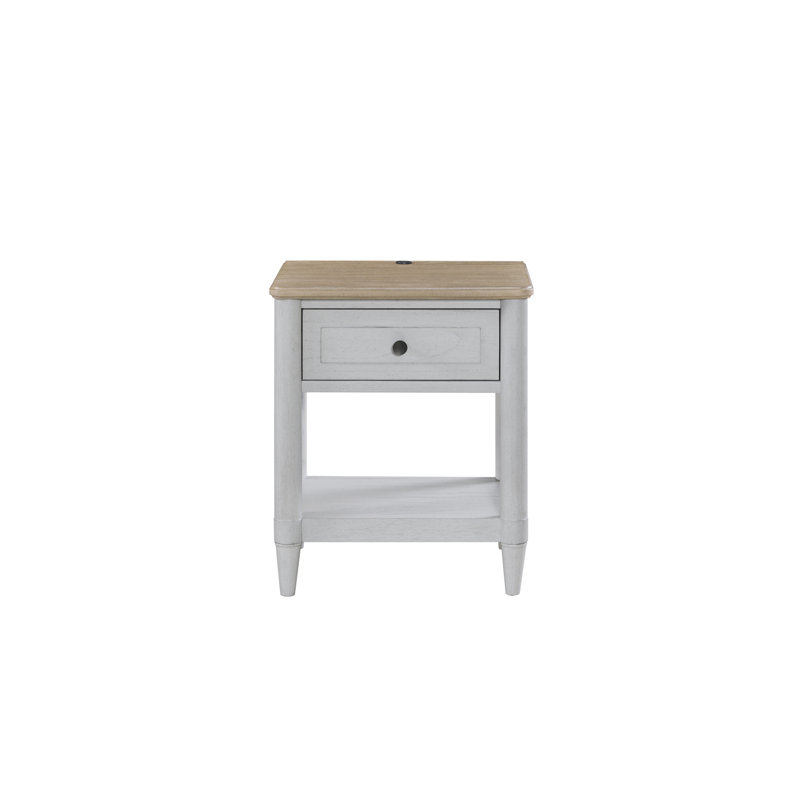 Petite table de chevet pour adolescent - ciment et sable