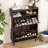 16-Pair Flip Drawer Shoe Storage Cabinet-1374440264
