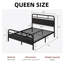 Base de lit plateforme en métal Milligan avec tête et pied de lit en bois-1377347860-1461699193