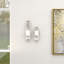 Ensemble d'appliques murales de table en acier inoxydable