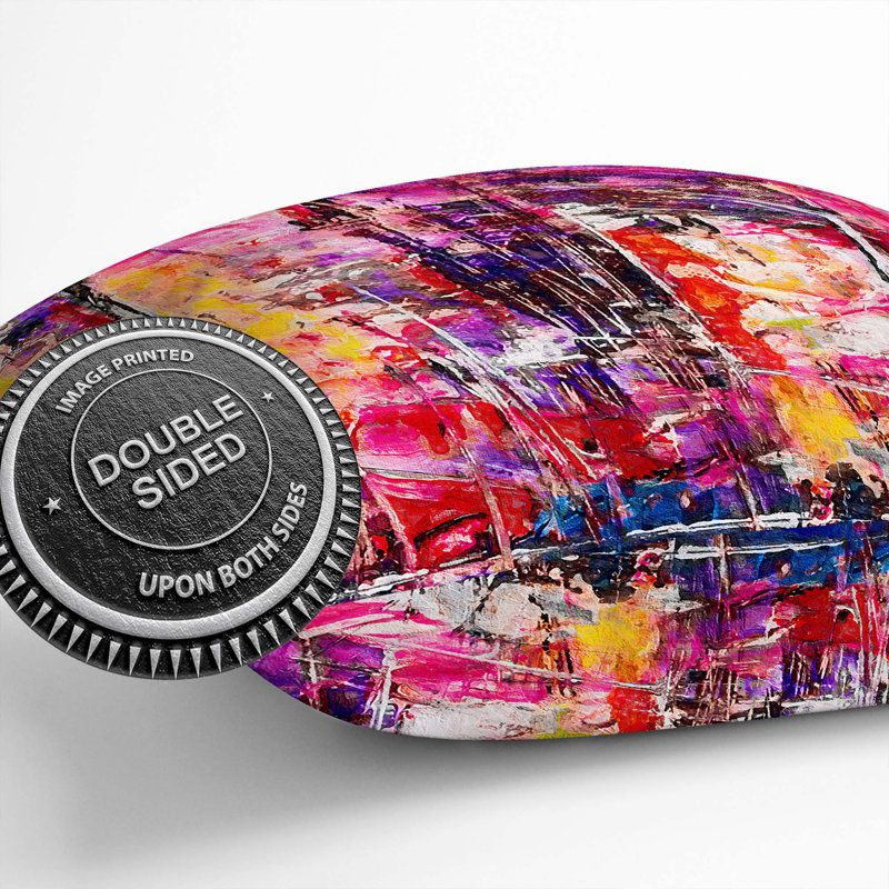 Abstract Square Throw Cushion, 40 x 40 cm