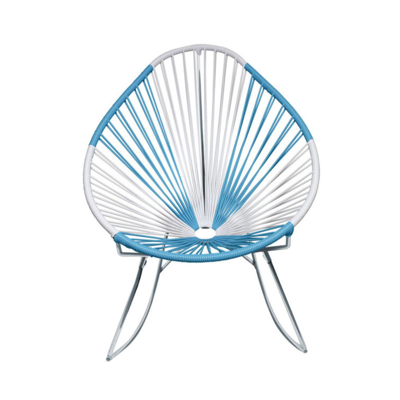 Chaise berçante Innit Designs Acapulco, Chrome, Argentine