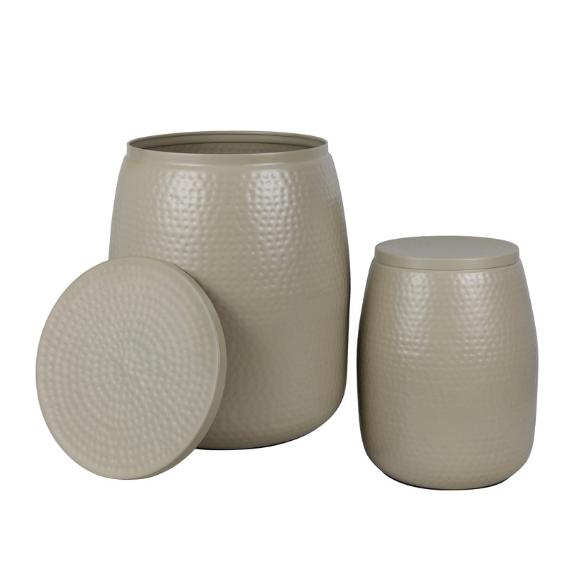 Tables d'appoint Merida Modern, Blanc satiné