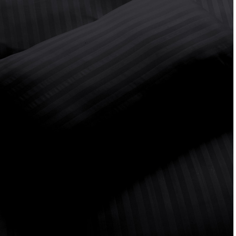Microfiber No Pattern Duvet Cover Set with Pillowcases, Black, King Duvet Cover + 2 Standard Pillowcases