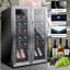 NutriChef Dual Zone 19.29'' 24 Bottle Wine Refrigerator with French Doors
