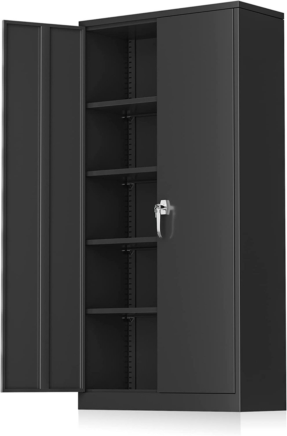 WFX Utility Prestige Adjustable 1 Shelf Storage Utility Cabinet, Black WFX Utility