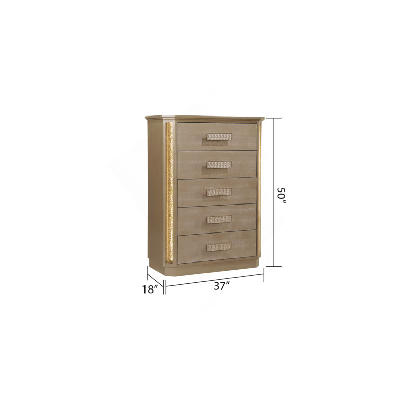 Commode Medusa en bois doré