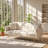 Haven 71.7" W x 31.1" D x 31.89" H 3-Position Reclining Teddy Fleece Convertible Sofa Bed