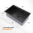 30 Inch Stainless Steel Undermount Integrated Ledge Multifunctional Workstation Sink Set In Black
