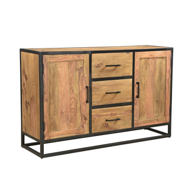Buffet sheeTaie décorative en bois 3 tiroirs large 3 tiroirs 59 po Heskett