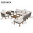 9-Piece Rattan Patio Conversation Set With Cushions-102797469