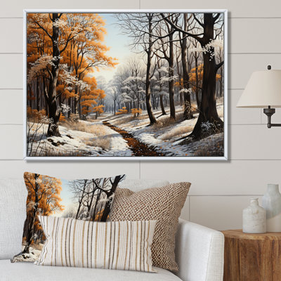 Auvent monochrome d'hiver Benoni Forest - reproduction