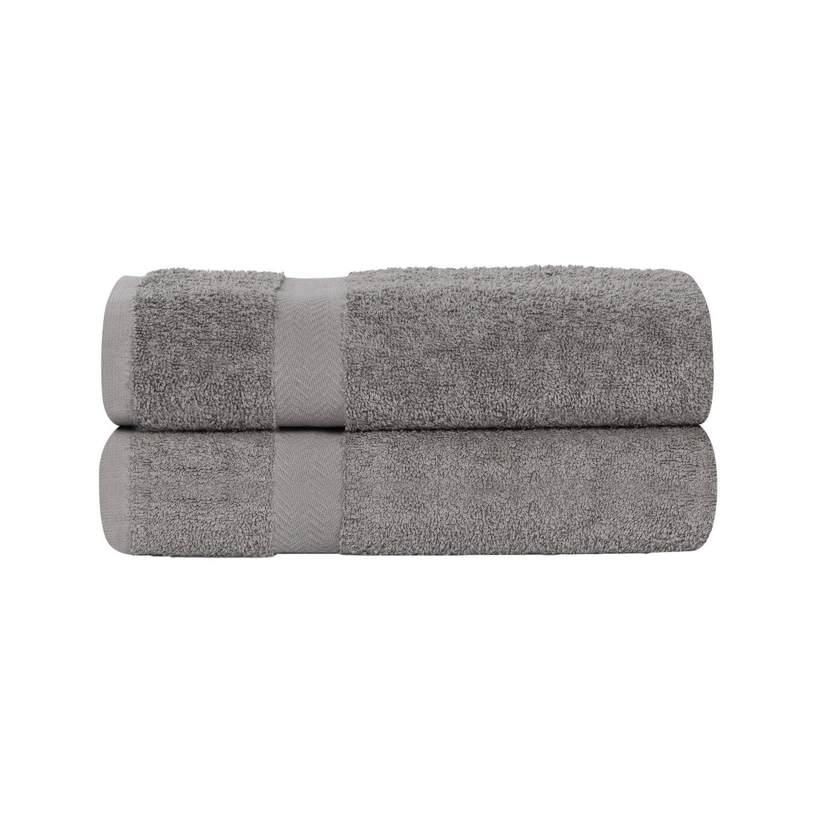 Franklin Cotton Lightweight Quick-Drying Face Towel Washcloth, Charcoal, 2 Pieces Towel Set