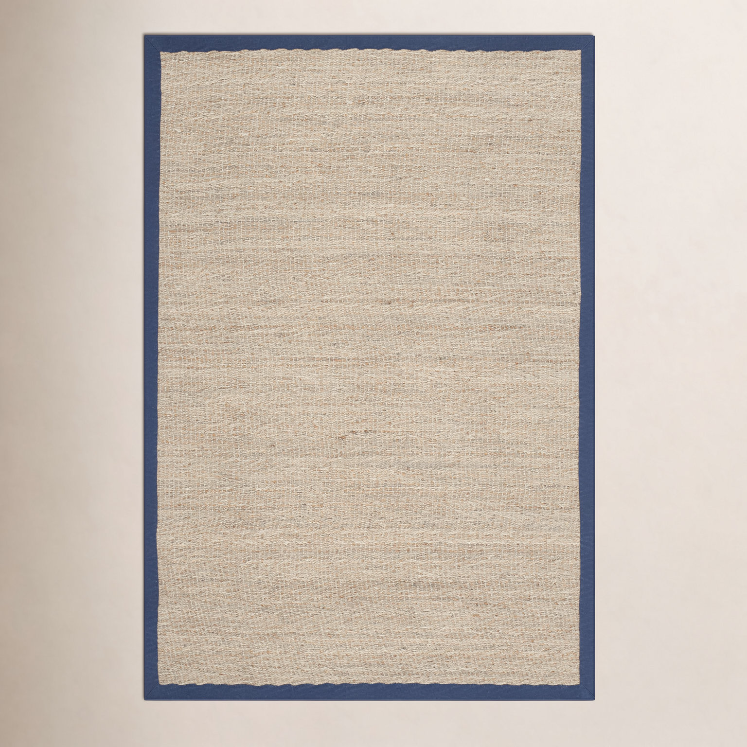 Natural Blue Seagrass Rug, Rectangle 6' x 9'