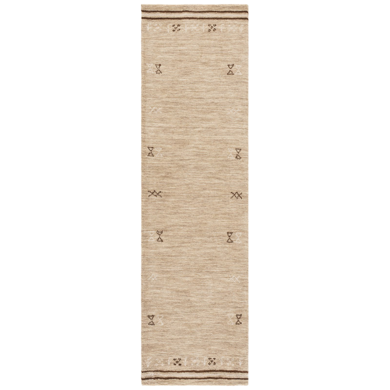 Himalaya Hand Loomed Wool Geometric Indoor Rug, 2'-3" x 8'-0" Runner