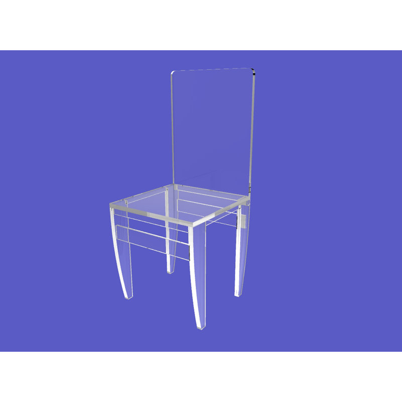 Ensemble de chaises en plexiglas 2 pièces