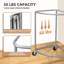 Canvas Rolling Laundry Hamper with Handles